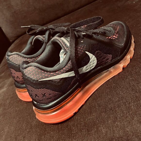 Excellent Condition NIKE AIR MAX 2014 Brown Orange White Womens 7 US - Picture 5 of 9